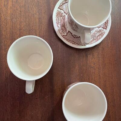 LOT 85 - Coffee Cups/Saucer, Alfred Meakin, Fair Winds, 3 cups/1 saucer
