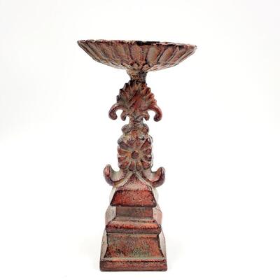 DECORATIVE METAL CANDLE HOLDER