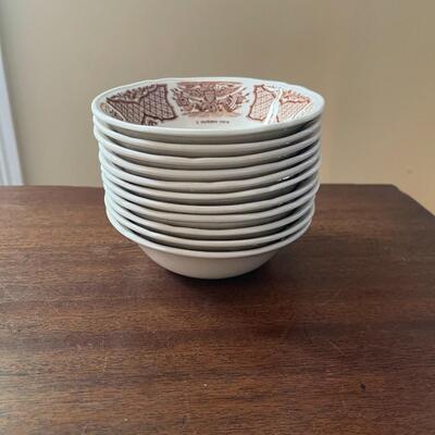 LOT 87 - Dessert/Berry Bowls, Alfred Meakin, Fair Winds, 11 bowls
