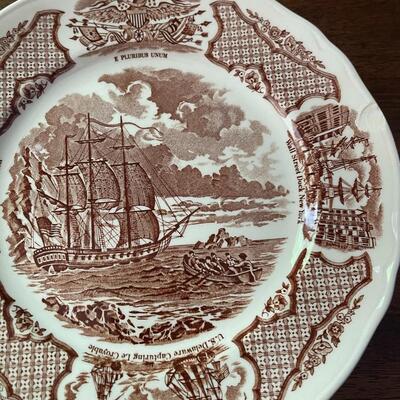 LOT 89 - 8" Salad Plates, Alfred Meakin, Fair Winds, 9 total
