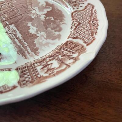 LOT 89 - 8" Salad Plates, Alfred Meakin, Fair Winds, 9 total