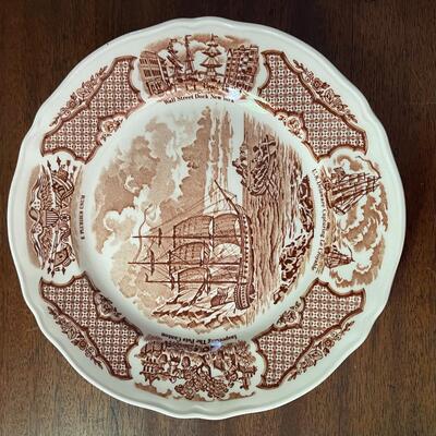 LOT 89 - 8" Salad Plates, Alfred Meakin, Fair Winds, 9 total