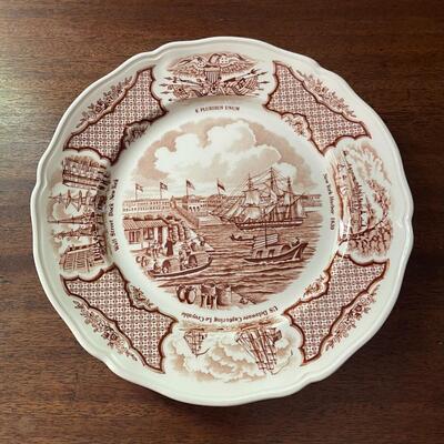 LOT 90 - 9" Luncheon Plate, Alfred Meakin, Fair Winds