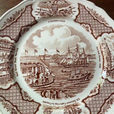 LOT 90 - 9" Luncheon Plate, Alfred Meakin, Fair Winds