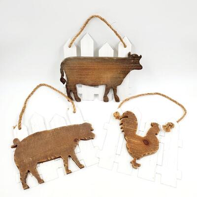 FARM ANIMAL HOBBY LOBBY HOME DECOR BUNDLE