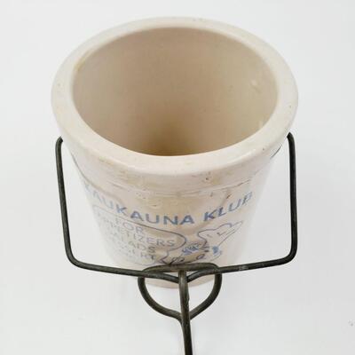 KAUKAUNA KLUB CROCK "FOR APPETIZERS SALADS DESSERTS ETC" NO LID