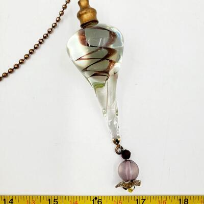 DECORATIVE GLASS CEILING FAN PULLS