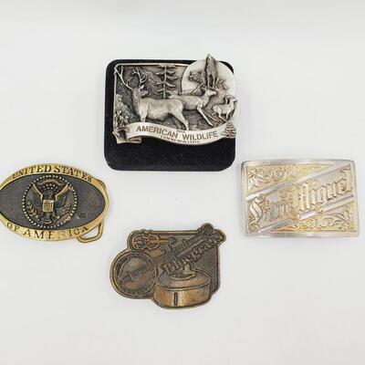 UNITED STATES OF AMERICA BELT BUCKLE AND MORE BUNLDE OF 4