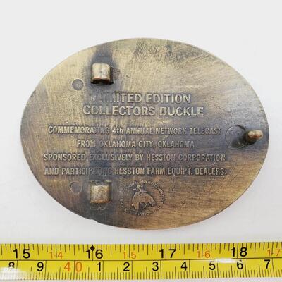 HESSTON NATIONAL FINALS RODEO BELT BUCKLE BUNDLE 1977-1984