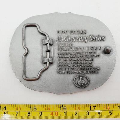 HESSTON NATIONAL FINALS RODEO BELT BUCKLE BUNDLE 1977-1984