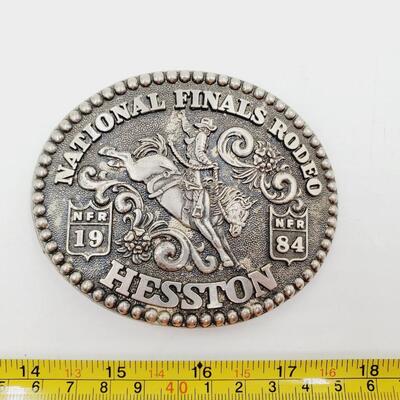 HESSTON NATIONAL FINALS RODEO BELT BUCKLE BUNDLE 1977-1984