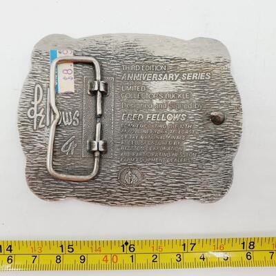 1985-86 NATIONAL FINALS RODEO AND PONY EXPRESS BELT BUCKLE BUNDLE OF 3