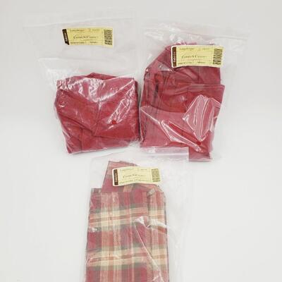 LONGABERGER CARRY-N-CADDY PAPRIKA & ORCHARD PARK PLAID