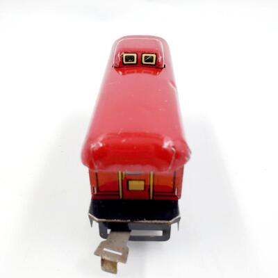 VINTAGE O GAUGE TINPLATE PREWAR MARX TRAIN NEW YORK CENTRAL NO. 556 CABOOSE CAR 