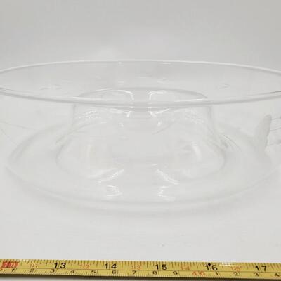 PRINCESS HOUSE CRYSTAL CHIP 'N' DIP BOWL WITH BOX