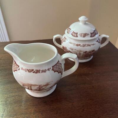 LOT 91 - Creamer & Sugar, Alfred Meakin, Fair Winds, Set