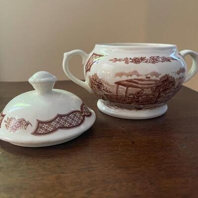 LOT 91 - Creamer & Sugar, Alfred Meakin, Fair Winds, Set