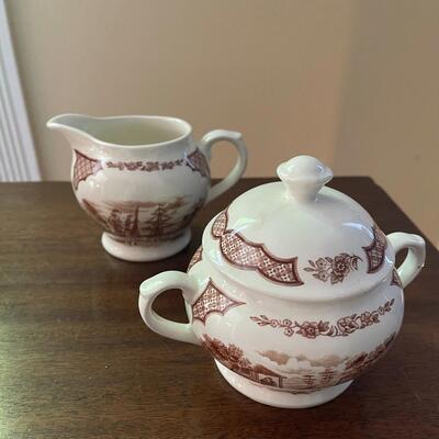 LOT 91 - Creamer & Sugar, Alfred Meakin, Fair Winds, Set