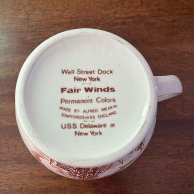 LOT 91 - Creamer & Sugar, Alfred Meakin, Fair Winds, Set
