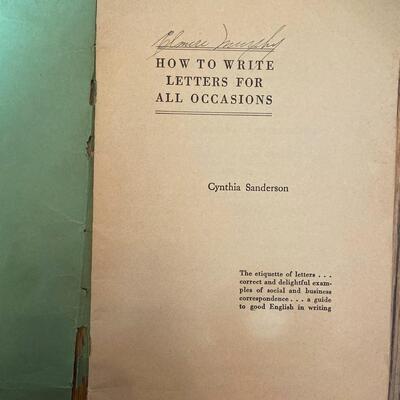 LOT 95 -Etiquette Books, Vintage (3 books), 1924