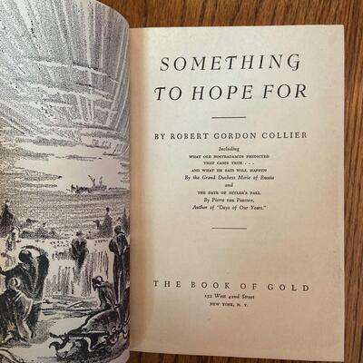 LOT 96 - Something to Hope for by Robert Collier, 1942