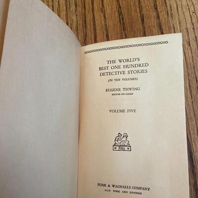 LOT 97 - World's Best Detective Stories, Vols. 4, 5, 9, Vintage (3 books), 1929