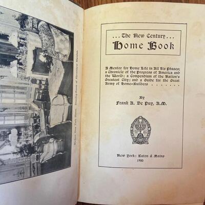 LOT 99 - Household Themed Books, Vintage (5 books), 1873-1940