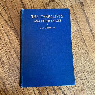 LOT 101 - The Cabbalists and Other Essays by S. A Hirsch, Vintage, 1922