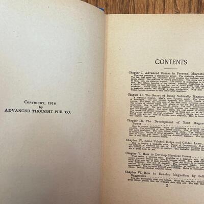 LOT 104 - Personal Magnetism Theme Books, Vintage (4 books), 1914-1926