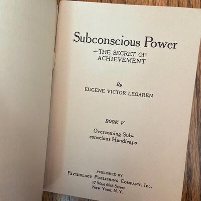 LOT 104 - Personal Magnetism Theme Books, Vintage (4 books), 1914-1926
