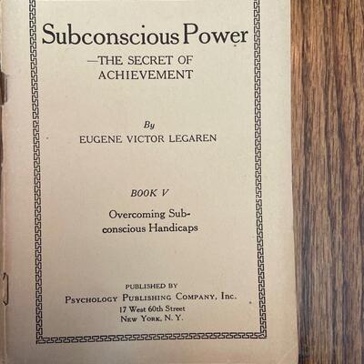 LOT 104 - Personal Magnetism Theme Books, Vintage (4 books), 1914-1926