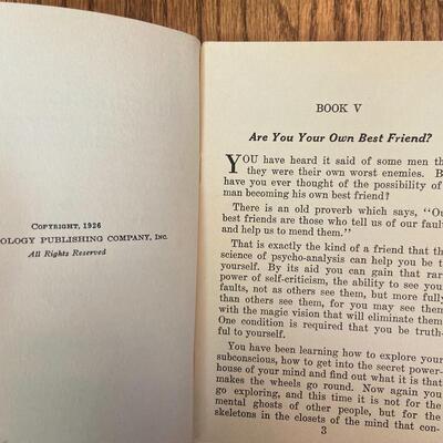 LOT 104 - Personal Magnetism Theme Books, Vintage (4 books), 1914-1926