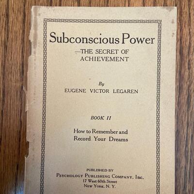 LOT 104 - Personal Magnetism Theme Books, Vintage (4 books), 1914-1926