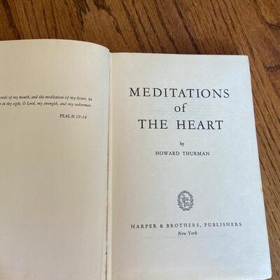 LOT 105 - Meditations of the Heart by Howard Thurman, 1953, Vintage