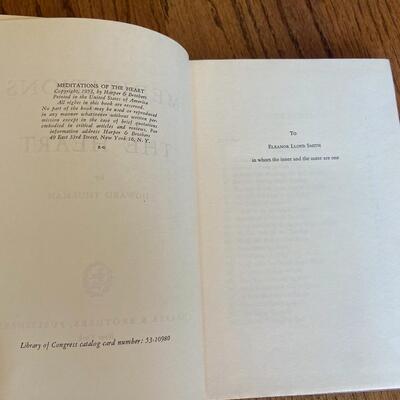 LOT 105 - Meditations of the Heart by Howard Thurman, 1953, Vintage