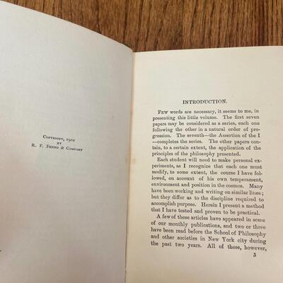 LOT 106 - Life Abundance and Achievement Theme Books, Vintage (3 books), 1895-1928
