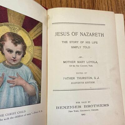 LOT 108 - Christian and Catholic Theme Books, Vintage (6 books), 1880-1936