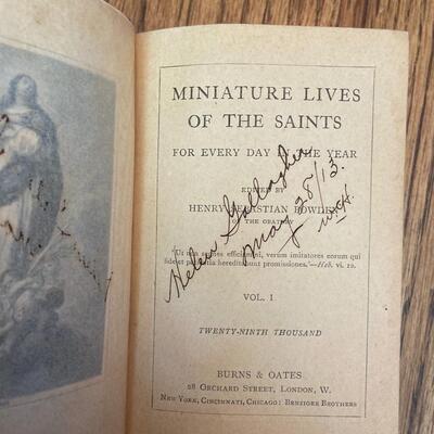LOT 110 - Christian and Catholic Theme, Mini Books (6 books), 1877-1950