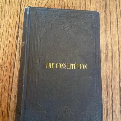 LOT 112 - Historic U. S. Constitution Books, Vintage (2 books), 1854-1921