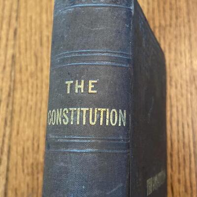 LOT 112 - Historic U. S. Constitution Books, Vintage (2 books), 1854-1921