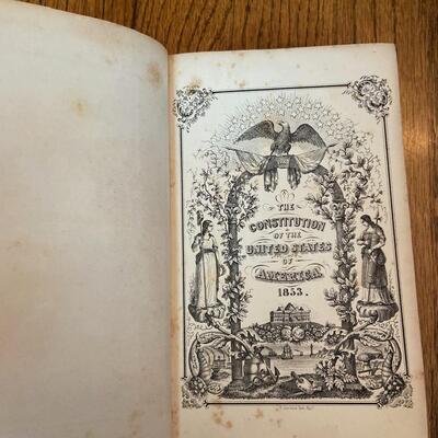 LOT 112 - Historic U. S. Constitution Books, Vintage (2 books), 1854-1921