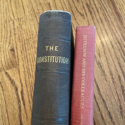 LOT 112 - Historic U. S. Constitution Books, Vintage (2 books), 1854-1921