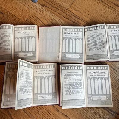 LOT 114 - Classic Literary Works, Vintage (5 books), 1923 - Hawthorne, Stevenson and more