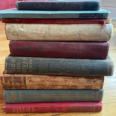 LOT 118 - Classic English Authors, Vintage (9 books), Dickens, Hawthorne, Cooper and more