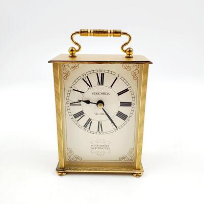 VERICHRON QUARTZ WESTMINSTER WHITTINGTON MADE IN GERMANY MANTLE CLOCK