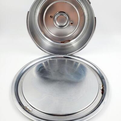 EVER READY CO CHROME CAKE CARRIER WITH LATCHING INTERLOCK LID #2