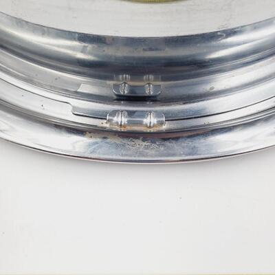 EVER READY CO CHROME CAKE CARRIER WITH LATCHING INTERLOCK LID #2