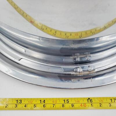 EVER READY CO CHROME CAKE CARRIER WITH LATCHING INTERLOCK LID #2