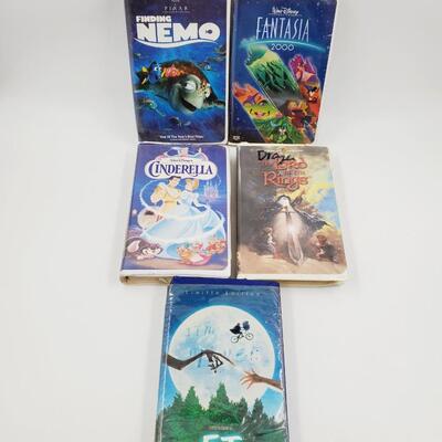 VHS TAPES BUNDLE OF 5