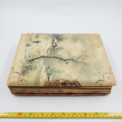 VERY OLD  SCRAPBOOK WITH PHOTOS